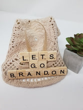 Load image into Gallery viewer, Let's Go Brandon Wooden Tile Ornament Car Charm