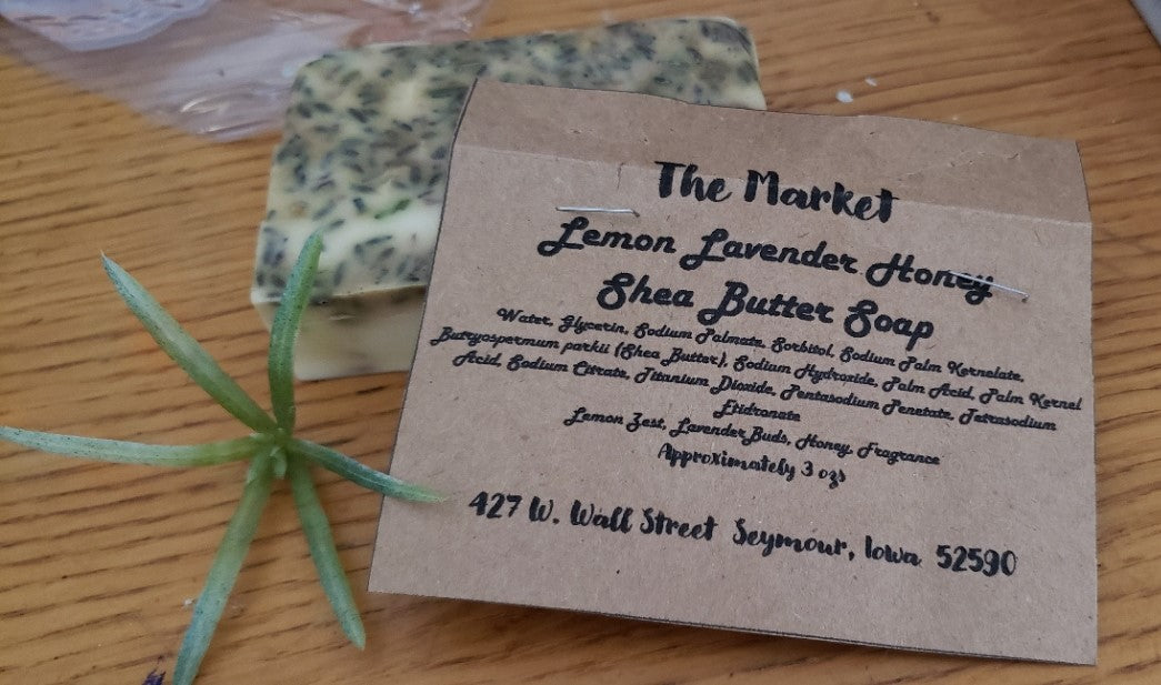 Lemon Lavender Honey Shea Butter Soap