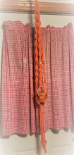 Load image into Gallery viewer, Orange Beaded Single Macrame Planter Hanger
