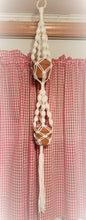 Load image into Gallery viewer, White Macrame 2 Planter Hanger
