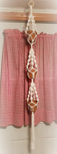 Load image into Gallery viewer, White Rope Macrame 3 Planter Hanger
