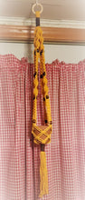 Load image into Gallery viewer, Yellow &amp; Brown Sunflower Colors Beaded Macrame Hanger
